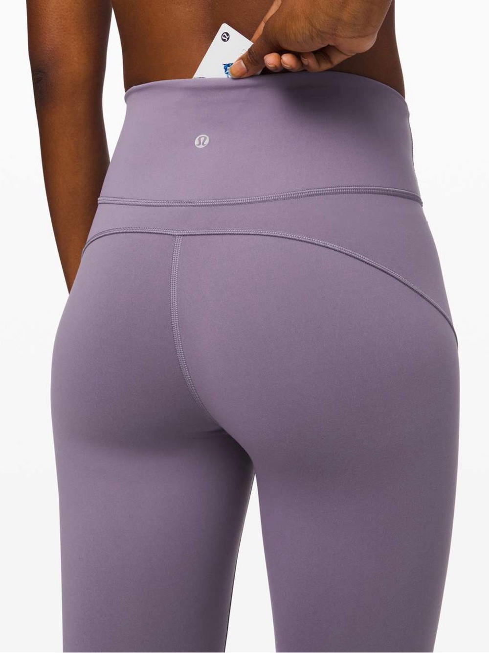 Lululemon In Movement Tight 25" 7/8 Everlux Leggings Purple Quartz Size 2 - Picture 3 of 9